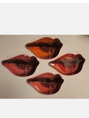 Andy Warhol Marilyn Monroe Rare Collectable Lip Plates Original Box & Packaging